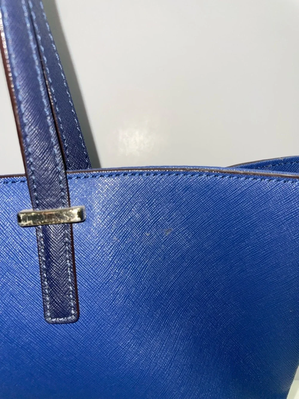Kate Spade Cedar Street Harmony Color-block Two Toned Navy Blue Tote Bag Purse
